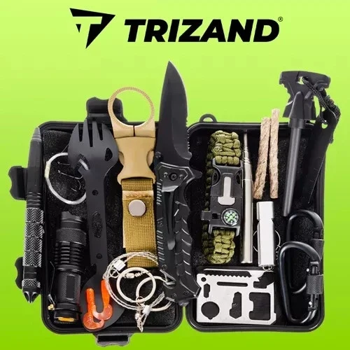 Survival Set 32in1 wasserdicht – Outdoor Notfall Kit für Camping, Bushcraft & Trekking