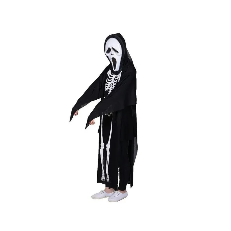 Halloween Skelett Kostüm Damen & Kinder Karneval Verkleidung Jumpsuit Cosplay 👻
