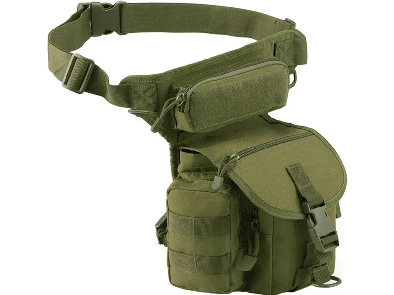 Taktische Militär Beintasche Hüfttasche Wasserdicht – Outdoor Tasche für Motorrad, Wandern, Camping, Angeln und Freizeit