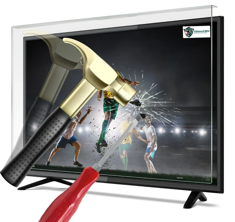 GlassZilla TV Bildschirmschutz 32–85 Zoll – Acryl Displayschutzplatte für Fernseher | Kratzfest, Bruchsicher & UV-beständig