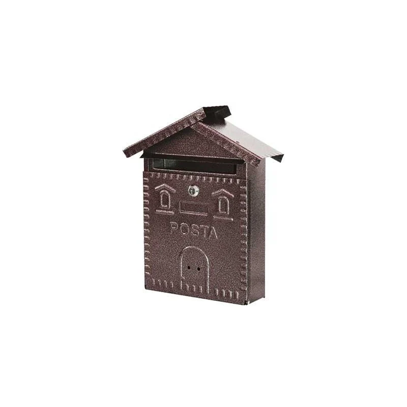Cassetta postale Rustica casetta mm 280x90x350h - nera — MADE IN Italy