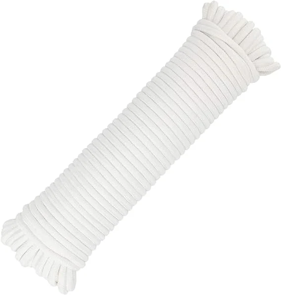 Cavetto stendibiancheria bianco matassa Ø 5 mm - 20 mt