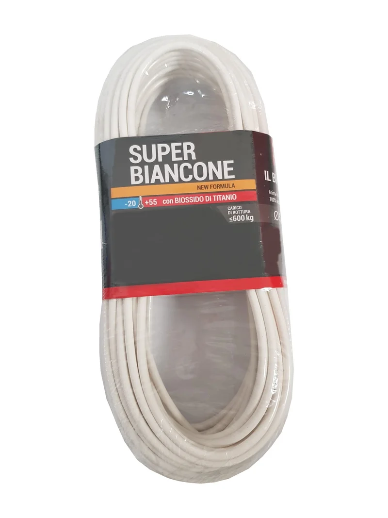 Cavetto stendibiancheria super biancone matassa Ø 5 mm - 20 mt