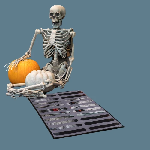 3D Halloween Horror Fußmatte – Lustige rutschfeste Türmatte, wasserdicht 40x60cm