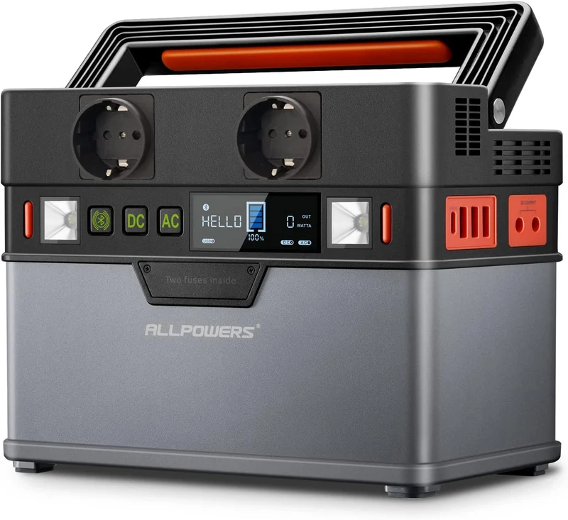 ALLPOWERS Solar Tragbares Powerstation 78000mAh 300W Tragbar mit AC/USB-Ausgang