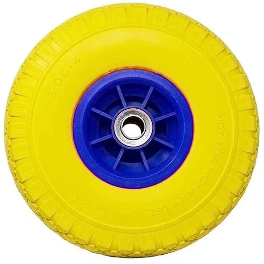 Ruota in poliuretano per carrelli con disco in plastica Cardinale 260x85 mm - portata 120 kg
