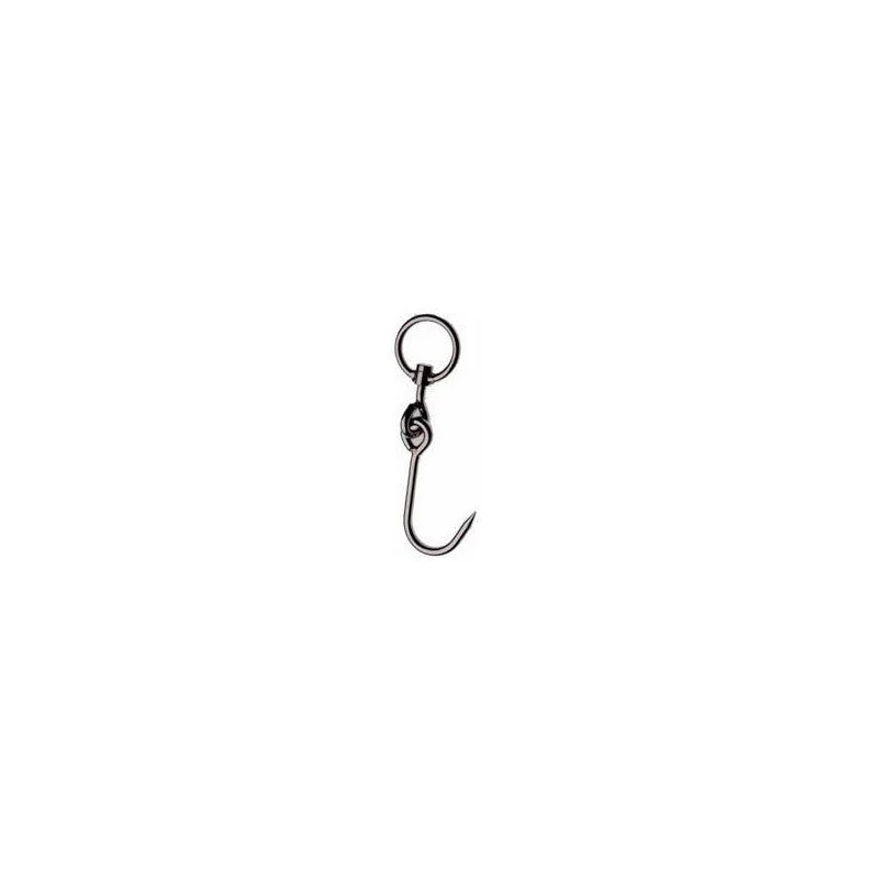 Gancio girevole snodato con anello 220x6 mm - confezione da 10 pz