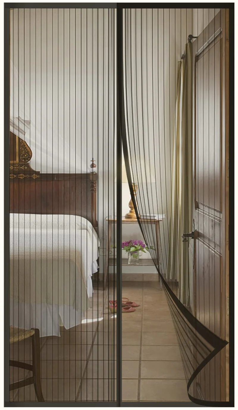 Zanzariera a tenda magnetica 120x250 cm - bianca