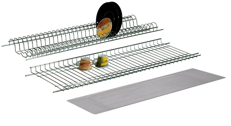 Scolapiatti plastificato in kit 86 cm