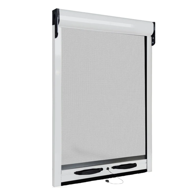 Zanzariera a rullo per finestra scorrevole verticale 80x170cm bianco